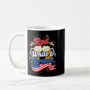 Rot Weiß Und Brauereien Patriotisches Bier Vierter Kaffeetasse