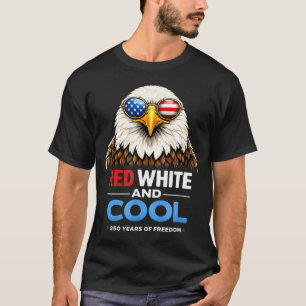 Rot Weiß und Cool Patriotischer Adler USA 250 Humo T-Shirt