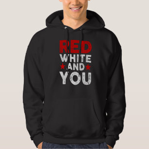 Rot weiß und du Amerikanische Unabhängigkeitstag Hoodie