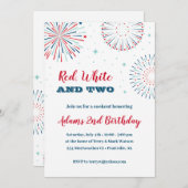 Rot, Weiß und Einladung zum Geburtstag (Vorne/Hinten)