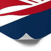 Rot, weiß und einseitig bedruckt: nautisches Sailb Poster (Ecke)