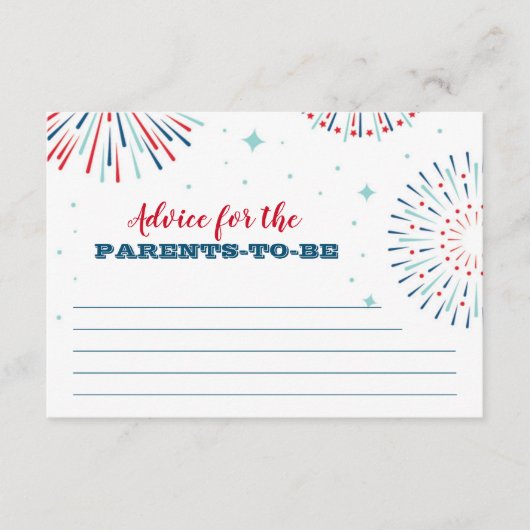 Rot, Weiß und fällig Hinweiskarte (Vorderseite)