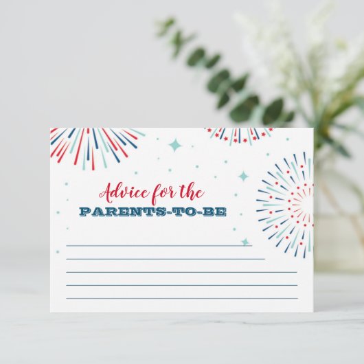 Rot, Weiß und fällig Hinweiskarte (Stehend Vorderseite)