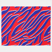 Rot, Weiß und Fett | Tiger Stripe Fleece Blanket (Vorderseite (Horizontal))