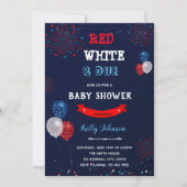 Rot weiß und gebührende Einladung (Vorderseite)