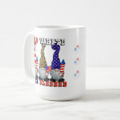 Rot, Weiß und gesegnete Nomaden Kaffeetasse (Vorderseite Links)