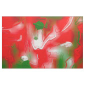 Rot, Weiß und Grün Abstrakt Stoff (Fat Quarter (45,7 x 55,9 cm))