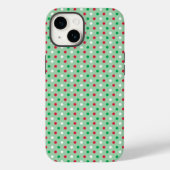 Rot, Weiß und Grün Polka Dots Handy Case (Rückseite)