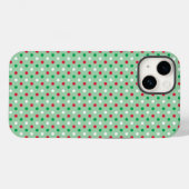 Rot, Weiß und Grün Polka Dots Handy Case (Rückseite (Horizontal))