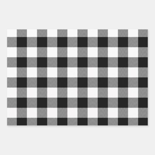 Rot-Weiß und Grün Zickzack Buffalo Kariert Geschenkpapier Set (Vorderseite 2)