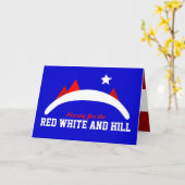 Rot Weiß und Hill Karte (Gelbe Blume)