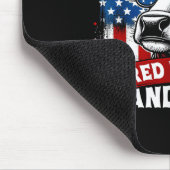 Rot, Weiß und Muh - Lustiger 4. Juli Mousepad (Ecke)