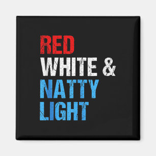 Rot Weiß Und Natty-light Für Männer Frauen 4. Juli Magnet