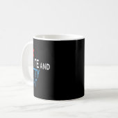 Rot Weiß Und Natty-light Für Männer Frauen Bierlie Kaffeetasse (Vorderseite Links)