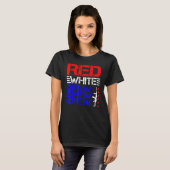 Rot weiß und Pew Pew T-Shirt (Vorne ganz)