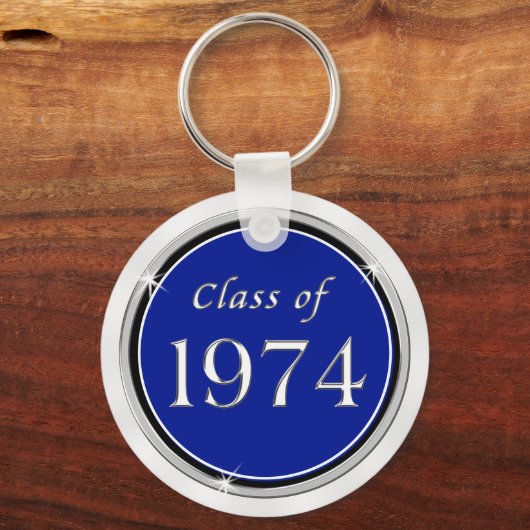 Rot, Weiß und Schwarz, Klasse der 1974 Schlüsselan Schlüsselanhänger (Rückseite)