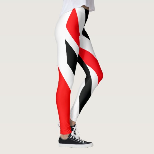 ROT WEISS UND SCHWARZ T&T PATRIOT LEGGINGS (Rechts)