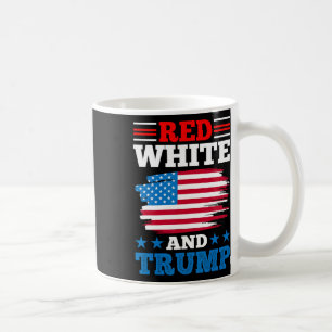 Rot Weiß Und Trump - Amerikanische Flagge Pro-Trum Kaffeetasse