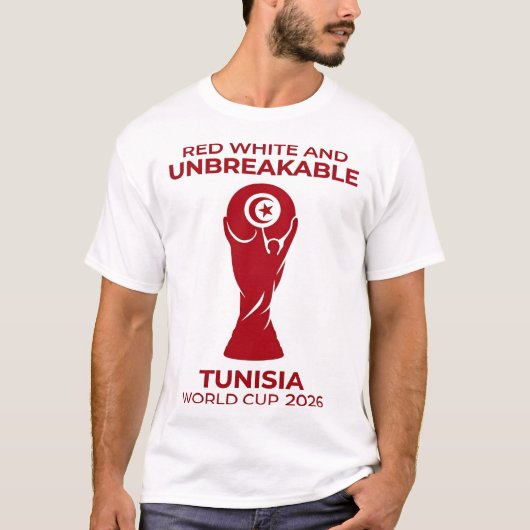 Rot Weiß und Unzerbrechlich T-Shirt (Vorderseite)