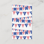 Rot, Weiß und Wer? 4. Juli Party über geschlechtss Begleitkarte (Rückseite)