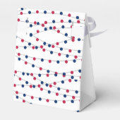 Rot, Weiß und Wer? 4. Juli Party über geschlechtss Geschenkschachtel (Rückseite)