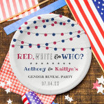 Rot, Weiß und Wer? 4. Juli Party über geschlechtss Pappteller<br><div class="desc">Feiern Sie stilvoll mit diesen trendigen 4. Juli Geschlecht zeigen Party Papier Teller. Das Design ist leicht mit Ihrer eigenen Formulierung zu personalisieren und Ihre Familie und Freunde werden begeistert sein,  wenn sie diese fabelhaften Party-Teller sehen. Matching-Elemente finden Sie in der Auflistung.</div>