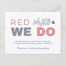 Rot Weiß und wir Got Verheiratet, wir haben uns