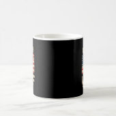 Rot Weiß Und Wuff Lustiger 4. Juli Hund Kaffeetasse (Mittel)