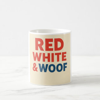 Rot-Weiß- und Wuff-Tasse Kaffeetasse