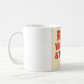 Rot-Weiß- und Wuff-Tasse Kaffeetasse (Links)