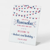 Rot, Weiß und Zwei! 4. Juli 2010 Begrüßung Sockelschild (Vorderseite)