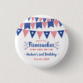 Rot, Weiß und Zwei! 4. Juli 2010 Party Button (Vorderseite)