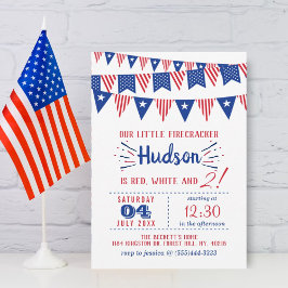 Rot, Weiß und Zwei! 4. Juli 2010 Party Einladung