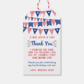 Rot, Weiß und Zwei! 4. Juli 2010 Party Geschenkanhänger (Vorderseite)