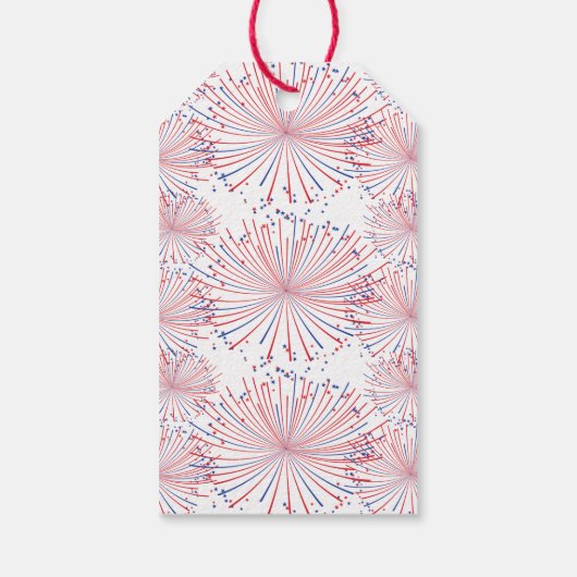 Rot, Weiß und Zwei! 4. Juli 2010 Party Geschenkanhänger (Rückseite)