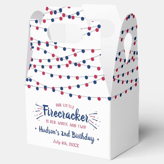 Rot, Weiß und Zwei! 4. Juli 2010 Party Geschenkschachtel (Geöffnet)