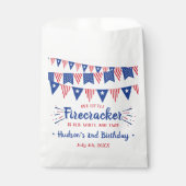 Rot, Weiß und Zwei! 4. Juli 2. Geburtstag Geschenktütchen (Vorderseite)