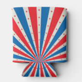 Rot-Weiß-US Flagge Dosenkühler (Rückseite)