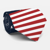 Rot-Weiß-US Flagge Krawatte (Gerollt)