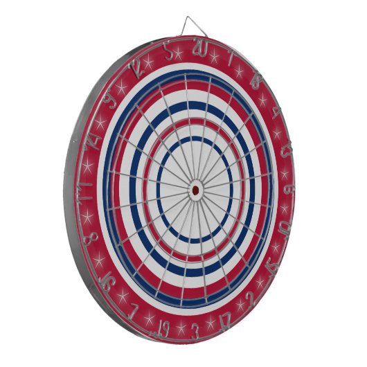 Rot-Weiß-Verordnung und Blaue Verordnung Dartscheibe (Vorderseite Links)