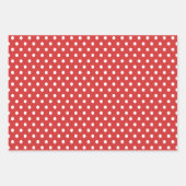 Rot| weiß| Weihnachten Geschenkpapier Set (Vorderseite 3)