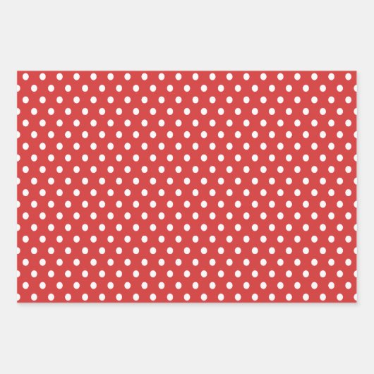 Rot| weiß| Weihnachten Geschenkpapier Set (Vorderseite 3)