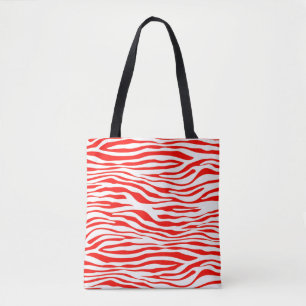 Rot-Weiß-Zebra Tasche