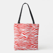 Rot-Weiß-Zebra Tasche (Rückseite)