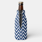 Rot-Weiß-Zickzack Monogramm Flaschenkühler (Flasche Rückseite)