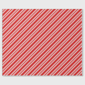 Rot-Weiß-Zuckerrohr gestreift Geschenkpapier (Flach)