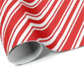 Rot-Weiß-Zuckerrohr gestreift Geschenkpapier (Rolleneckpunkt)