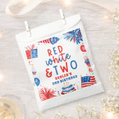 Rot, Weiß & Zwei 4. Juli 2010 Party Geschenktütchen (Ausgeschnitten)