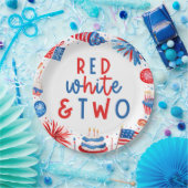 Rot, Weiß & Zwei 4. Juli 2010 Party Pappteller (Party)