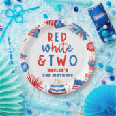 Rot, Weiß & Zwei 4. Juli 2010 Party Pappteller (Party)